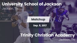 Matchup: University School vs. Trinity Christian Academy  2017