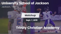 Matchup: University School vs. Trinity Christian Academy  2018