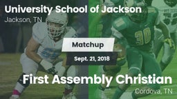 Matchup: University School vs. First Assembly Christian  2018