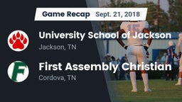 Recap: University School of Jackson vs. First Assembly Christian  2018