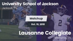 Matchup: University School vs. Lausanne Collegiate  2018