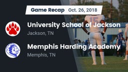 Recap: University School of Jackson vs. Memphis Harding Academy 2018