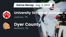 Recap: University School of Jackson vs. Dyer County  2019