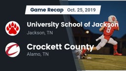 Recap: University School of Jackson vs. Crockett County  2019