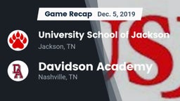 Recap: University School of Jackson vs. Davidson Academy  2019