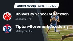 Recap: University School of Jackson vs. Tipton-Rosemark Academy  2020