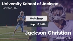 Matchup: University School vs. Jackson Christian  2020