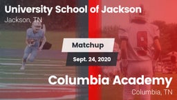 Matchup: University School vs. Columbia Academy  2020