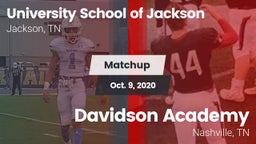 Matchup: University School vs. Davidson Academy  2020