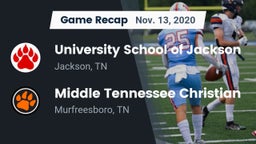 Recap: University School of Jackson vs. Middle Tennessee Christian 2020