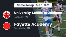Recap: University School of Jackson vs. Fayette Academy  2021