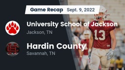 Recap: University School of Jackson vs. Hardin County  2022