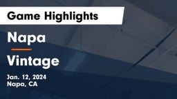 Napa  vs Vintage  Game Highlights - Jan. 12, 2024