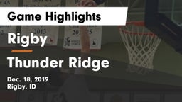 Rigby  vs Thunder Ridge Game Highlights - Dec. 18, 2019