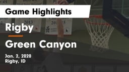 Rigby  vs Green Canyon  Game Highlights - Jan. 2, 2020