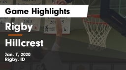 Rigby  vs Hillcrest  Game Highlights - Jan. 7, 2020