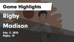 Rigby  vs Madison  Game Highlights - Feb. 5, 2020