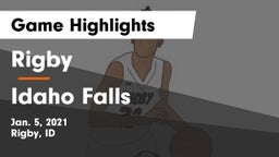 Rigby  vs Idaho Falls  Game Highlights - Jan. 5, 2021