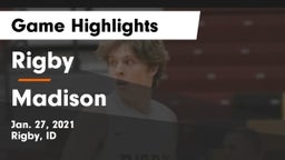 Rigby  vs Madison  Game Highlights - Jan. 27, 2021