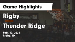 Rigby  vs Thunder Ridge  Game Highlights - Feb. 10, 2021