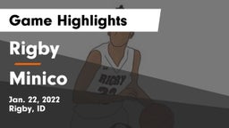Rigby  vs Minico  Game Highlights - Jan. 22, 2022