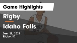 Rigby  vs Idaho Falls  Game Highlights - Jan. 28, 2022