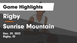Rigby  vs Sunrise Mountain  Game Highlights - Dec. 29, 2022