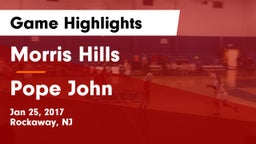Morris Hills  vs Pope John  Game Highlights - Jan 25, 2017