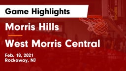 Morris Hills  vs West Morris Central  Game Highlights - Feb. 18, 2021