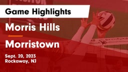 Morris Hills  vs Morristown  Game Highlights - Sept. 20, 2023