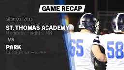 Recap: St. Thomas Academy   vs. Park  2015