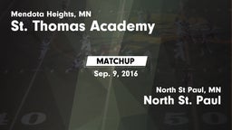 Matchup: St. Thomas Academy vs. North St. Paul  2016