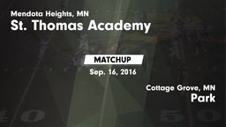 Matchup: St. Thomas Academy vs. Park  2016