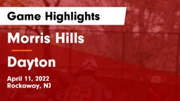 Morris Hills  vs Dayton  Game Highlights - April 11, 2022