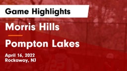 Morris Hills  vs Pompton Lakes  Game Highlights - April 16, 2022