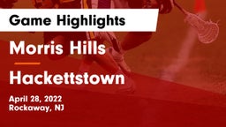 Morris Hills  vs Hackettstown  Game Highlights - April 28, 2022