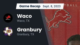 Recap: Waco  vs. Granbury  2023
