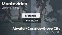 Matchup: Montevideo High vs. Atwater-Cosmos-Grove City  2016