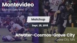 Matchup: Montevideo High vs. Atwater-Cosmos-Grove City  2018