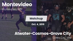 Matchup: Montevideo High vs. Atwater-Cosmos-Grove City  2019
