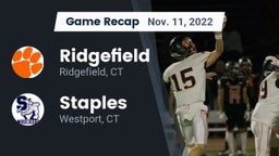 Recap: Ridgefield  vs. Staples  2022