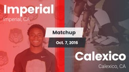 Matchup: Imperial  vs. Calexico 2016