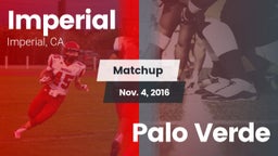 Matchup: Imperial  vs. Palo Verde 2016