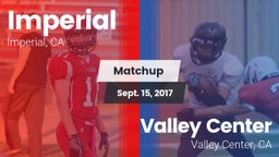 Matchup: Imperial  vs. Valley Center  2017