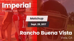 Matchup: Imperial  vs. Rancho Buena Vista  2017