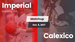 Matchup: Imperial  vs. Calexico  2017
