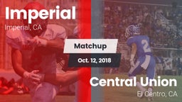 Matchup: Imperial  vs. Central Union  2018