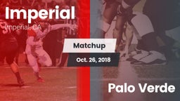 Matchup: Imperial  vs. Palo Verde  2018