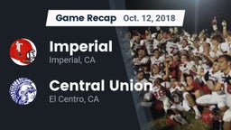 Recap: Imperial  vs. Central Union  2018