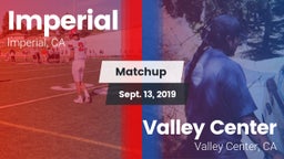 Matchup: Imperial  vs. Valley Center  2019
